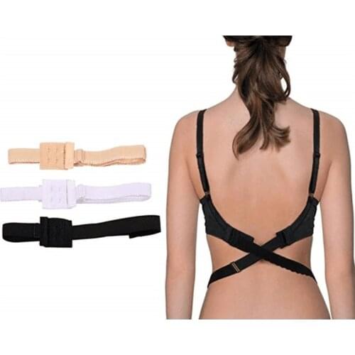 Women Low Back Bra Strap Extend Hook Strap Adjustable Bra Invisible Belt Bra Cross Buckle Underwear Accessories