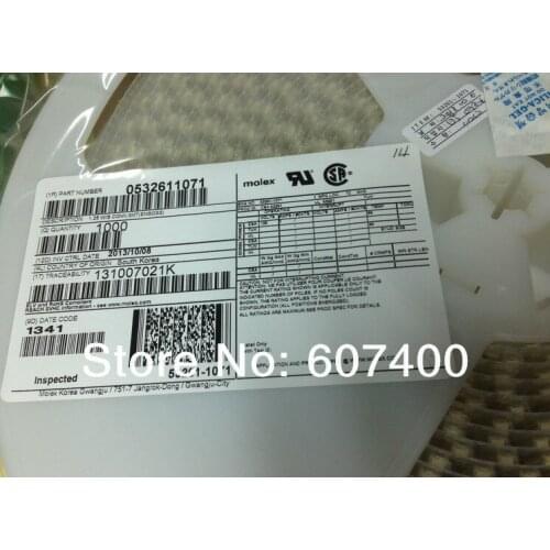 0532611071 1.25 Connectors SMT 53261-1071 MOLEX Connectors terminals housing 100% new and original parts 532611071