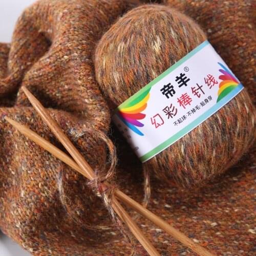 50g/Roll Mink Wool Cashmere Yarn Crichet Thread Mohair Yarn soft Wool Yarn for Hand knitting for Women Sweaters Scarves