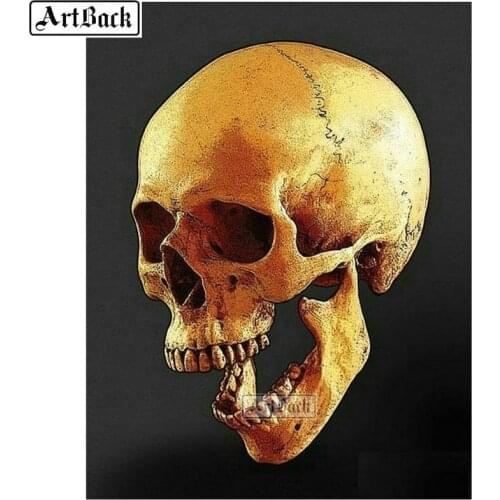 5d diamond painting skull cross stitch full square / round death icon diamond mosaic canvas art diamond embroidery decoration