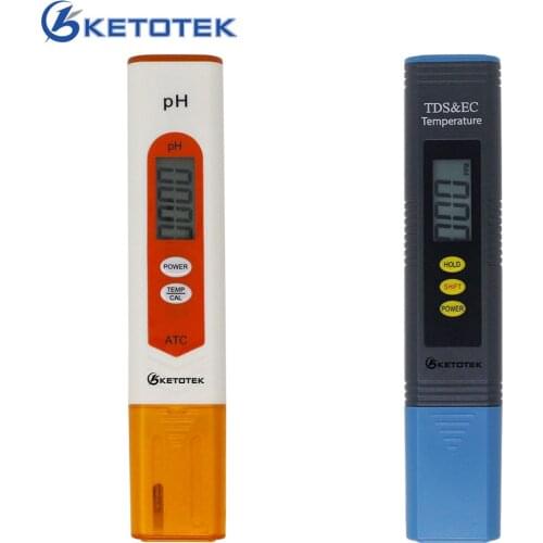Digital Pen Type PH Meter TDS/PH/EC Temperature Meter Water Quality Tester ATC for Aquarium Pool Measuring Tools