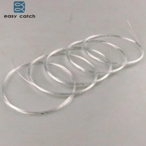 Easy Catch 5pcs 9FT 2.7m Clear Fly Fishing Line Tapered Leader Fly Fishing Lines Fly Fishing Taper Leader 1X2X3X4X5X