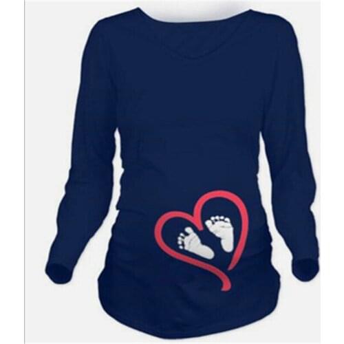 Pregnant T Shirt Maternity Short Sleeve T-shirt Pregnancy Announcement Shirt New Mom Tshirts Clothes 2021