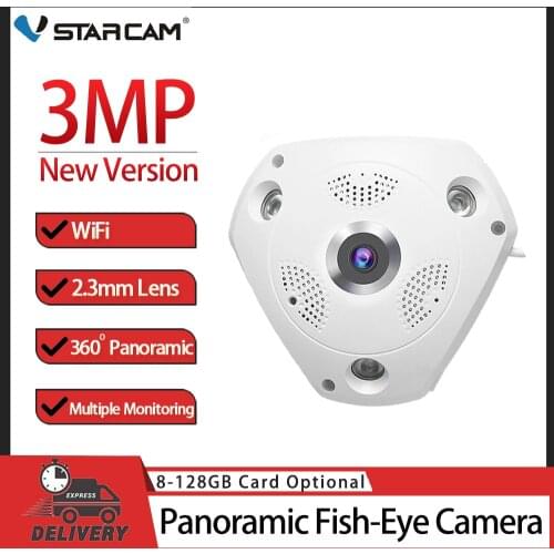 Vstarcam Wifi IP Panoramic Fisheye Camera 3MP 360 Degree Camara 1536P 3D VR Video IP Cam Wireless Video Surveillance CCTV Camera