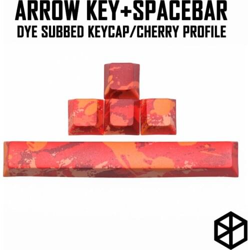 Arrow key Spacebar Cherry profile Dye Sub Keycap thick PBT for keyboard gh60 xd60 xd84 tada68 rs96 zz96 87 104 660
