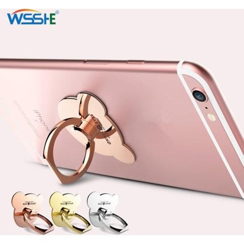 Finger Ring Mobile Phone Smartphone Stand Holder For iPhone XS Huawei Samsung cell Smart Phone Ring holder Bear Mount Stand