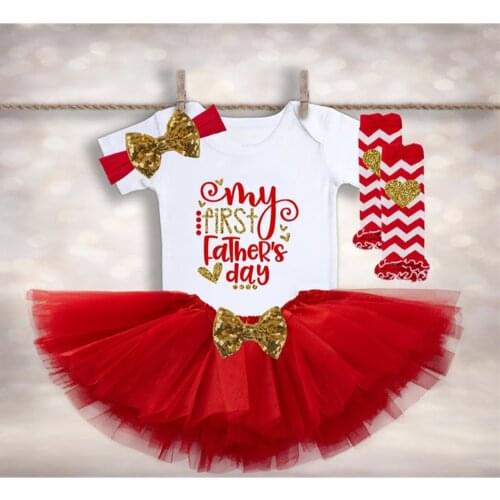 Custom Baby Girls Birthday Outfits Dresses for 1st First Birthday Party Romper +Headband 1 Year Christening Tutu Dress 3 Pcs Set