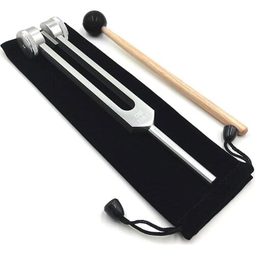 OM136.1Hz Aluminum Alloy Musical Tuning Fork Instrument Kit for Sound Healing Sound Vibration Tools