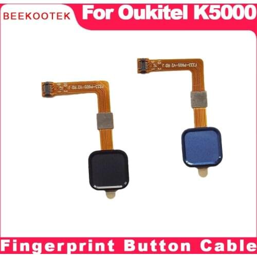 Black/Blue Original oukitel k5000 5.5inch Phone Fingerprint Button Components Sensor Flex Cable FPC