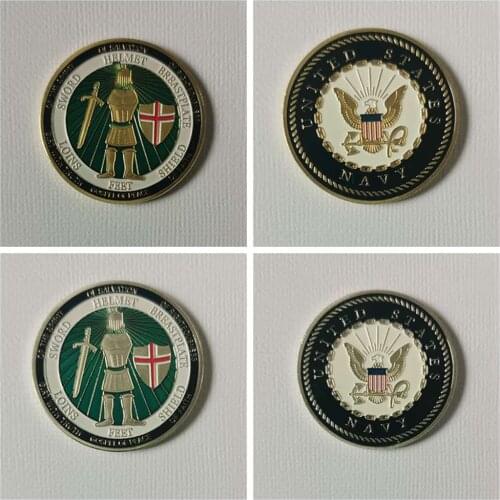 Commemorative Coin Put On The Whole Armor Of God Commemorative Challenge Coin Token Non-Currency Coin