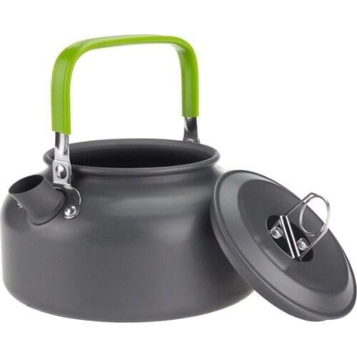 0.8L Outdoor Camping Kettle Aluminum Alloy Teapot Portable Coffee Teapot Kettle for Outdoor Tool
