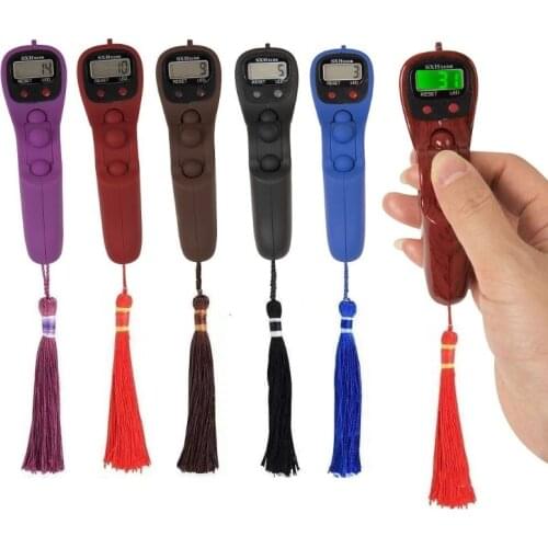 Portable Handheld Digital Beads Counter with Backlight Finger Game Toy Manual Reset Decompression Relaxation Tool for Meditation