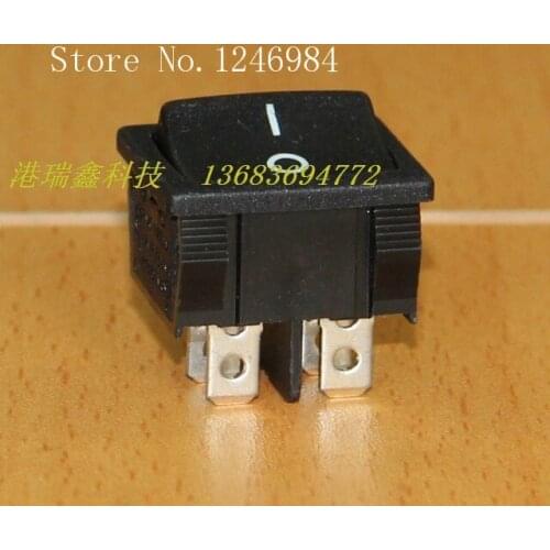 [SA]Power switch Shenzhen Pyunik PRONIC black square legs Dual rocker switch two tranches BR-22C--100PCS/LOT