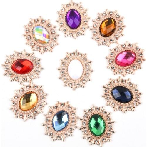 Rhinestone Button for Craft Sewing Diy Handmade Clothing Decorative Embellishment Decoration Accessories 10pcs Craft Buttons