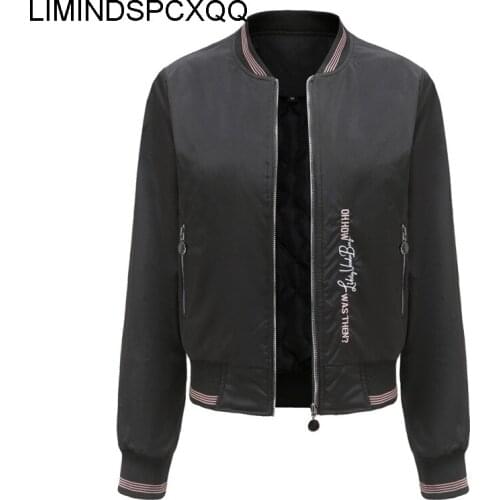 Embroidery Spring Autumn Jackets Womens 2021 Fashion Stand Tops Clothing Casual Korean Style Dames Kleding Woman Femme Veste New