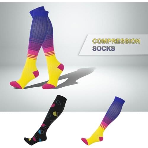 25# High Quality Outdoor Stockings People Sports Elastic Leg Stockings And Pressure Stockings Compression Anti-slip Long Socks