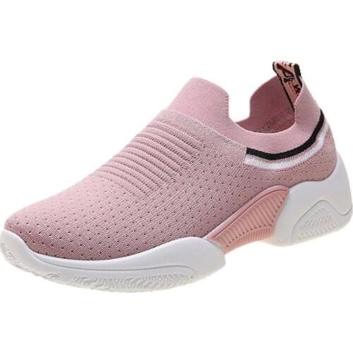 Womens casual shoes fashion sports ladies shoes air cushion mesh breathable comfortable thick-soled sports shoes womens shoes
