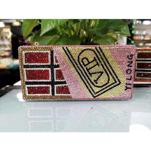 Female 2021 NEW Rhinestone Evening Bag Clutches Bags Luxury Women’s Crystal Summer Clutch Ladies Diamond Party Mini Purse Gift