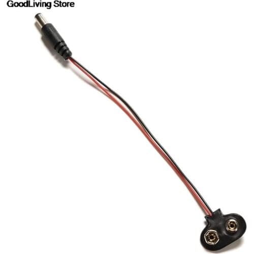 ZLinKJ 1PCS 9V DC I-Type Electronics Battery Power Cable Clip Barrel Jack Connector For Arduino Newest Stocks