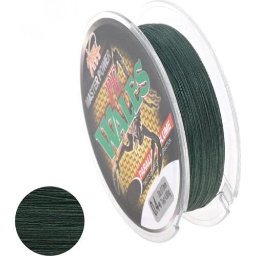 100M 110Yards Special Green PE Braided Fishing Line 4 Strands 10 12 15 18 28 40 50 60LB Multifilament Fishing Line