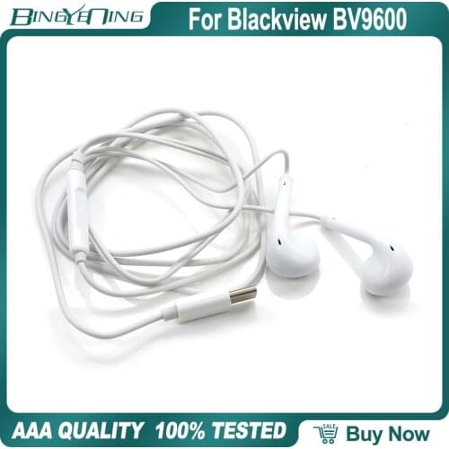 100% New Original Earphones Headsets For Blackview BV9600/BV9600 Pro Earphone In-ear with Microphone Type-c P70 AI Octa Core