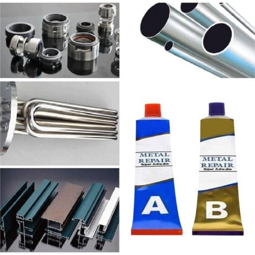 2 Bottles Industrial Repair Paste Glue Magic Welding Glue Heat Resistance for Iron Steel Casting-20/50/100g