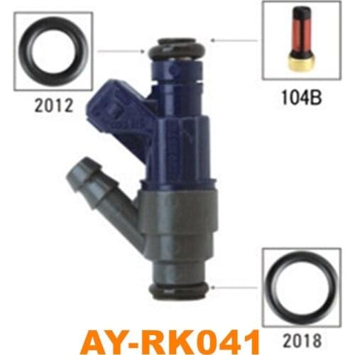Wholesale 4sets Fuel injector repair kits for Fuel Injector for V W BEETLE GOLF JETTA 2.0L 0280155791 For AY-RK041