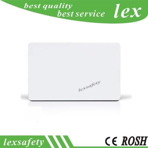 500pcs/Lot Dual Chip Frequency RFID 13.56Mhz 1K 125Khz TK4100 F08 IC ID RFID Composite White Card Access Control Card