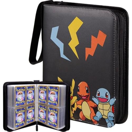 Pokemon Double Pocket Binder Cards Collectors Album Anime Game Card Portable Storage Case Top Loaded List Toy Gift for Kid