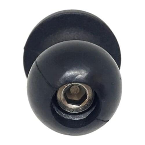 Aluminum Base Rubber Motorcycle Bike Mount Black Fork Stem Base with Ball Head for Ball Mount Adapter