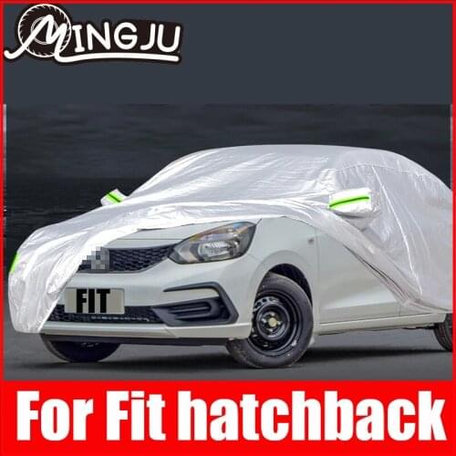 Car Cover Outdoor Sun Anti UV Rain Snow Frost Dust Protection Cover For Honda Fit 2 3 4 th GK5 2010 TO 2021 Accessories