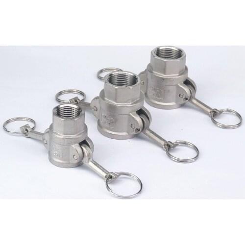 1/2"-3" BSP Female 304 Stainless Steel Type B Socket Quick Fitting Camlock Connector Groove Wrench Union
