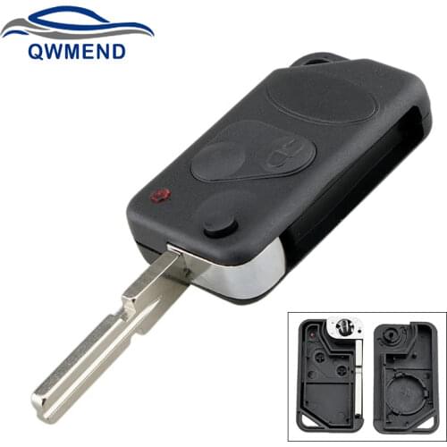 2 Buttons Smart Remote Car Key Shell Case for Land Rover Range Rover Discovery Freelander Defender 90 1995-2004 Flip Key Cover