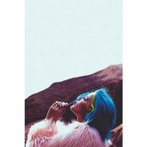 D0636 Halsey Badlands Music Star Singer Silk Fabric Poster Art Decor Indoor Painting Gift