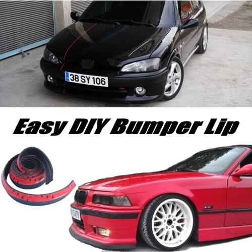 NOVOVISU Bumper Lip Deflector Lips For Peugeot 106 107 108 Front Spoiler Skirt For Car View Tune / Body Kit / Strip
