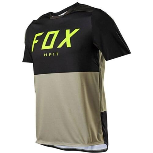 NEW 2021 HPIT Fox Jersey Motocross Cycling Off Road Dirt Bike Riding ATV MTB DH Racing Long Sleeve Shirt FXR Motorcycle Jersey
