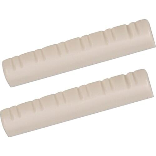 2x Guitar Slotted Nut for Wooden Acoustic Folk Guitar Accessory