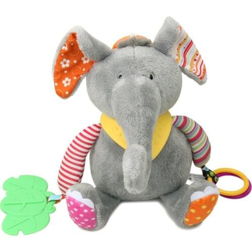 Newborn Baby Pacify Plush Doll Teether Toys Comfortable Breathable Teether Toy Reusable Durable Cute Teether Toy for Infant