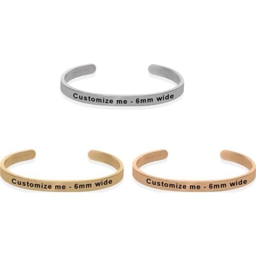 Private Customized Original Simple Letter Bracelet Bracelet Making Supplies Ladies Girlfriend Gift Fashion Elegant Jewelry