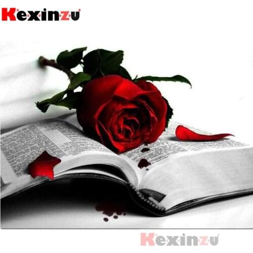 Kexinzu Full 5D DIY Square/Round Diamond Painting"Rose book"3D Embroidery Cross Stitch Mosaic diamondpainting Gift K@666