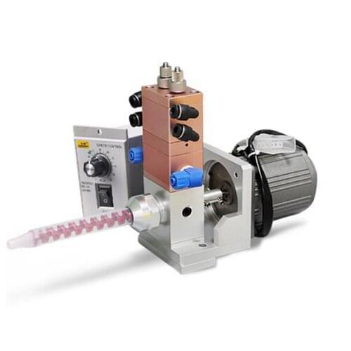 Ab double liquid Electric stirring dispensing valve lifting back suction crystal glue dynamic mixing valve coating equipment