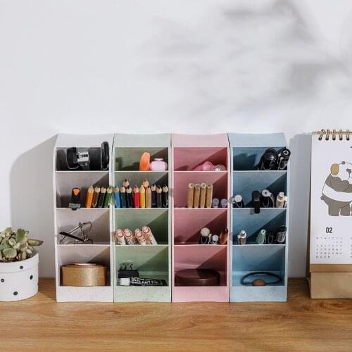 3 Lattices Cosmetic Make-up Brush Storage Box Table Organizer Make Up Tools Pen Storage Makeup Nail Polish Cosmetic Holder Box