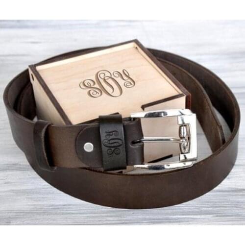 Personalized engraved Leather Belt groom anniversary Gifts for husband valentines fathers day Mens boyfriend leather belts
