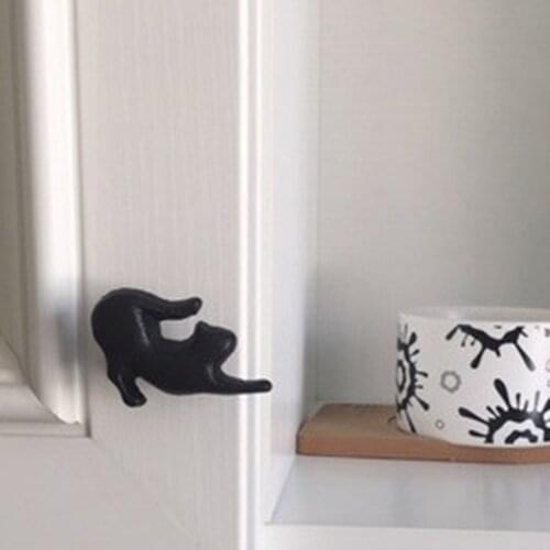 Creative Cat Design Cupboard Drawer Knob Kitchen Cabinet Door