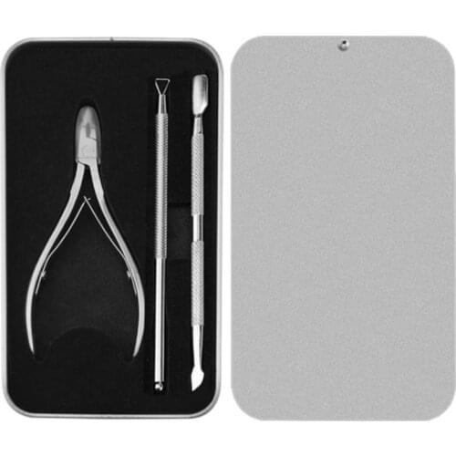 Nail Cuticle Nipper Nail Art Tools Set Stainless Steel Rainbow Tweezer Clipper Dead Skin Remover Scissor Plier Pusher Tool