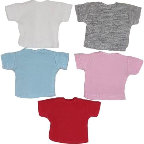 New obitsu 11 ob11 doll Clothes New Fashion Pure color lovely T-shirt Boy girl our generation for obitsu 11 doll accesories
