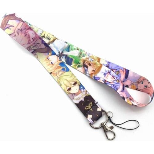 New Anime genshin impact Neck Strap Lanyards Badge Holder Rope Pendant Key Chain Accessorie