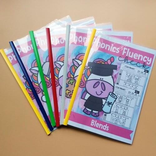 Phonics Fluency Check Practice Paper Preschool Learning English Homework Workbook Coloring Books for Kids Worksheets Book