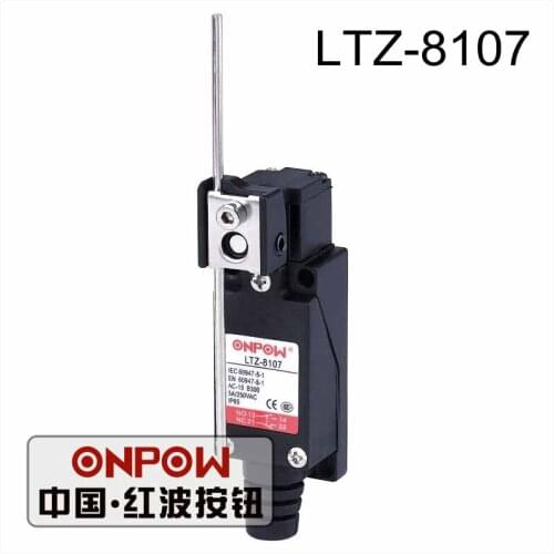 ONPOW LTZ-8107 Professional Electrical Switches CE Waterproof IP65 Adjustable Rod Limit Switch Travel Switch