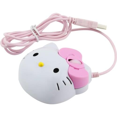 Wired Mini Mouse Portable Home Offiice Mice Cute Cartoon Design Computer USB Optical Small Hand Creative Kids Gift For PC Laptop